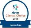 Badge with text: "Avvo Clients' Choice 2015 Lemon Law," proudly showcasing the expertise of a top consumer protection attorney.