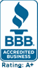 BBB Accredited Business logo with A+ rating, proudly representing trusted standards. If you're seeking a Los Angeles employment attorney, rest assured knowing we uphold these values in every case.